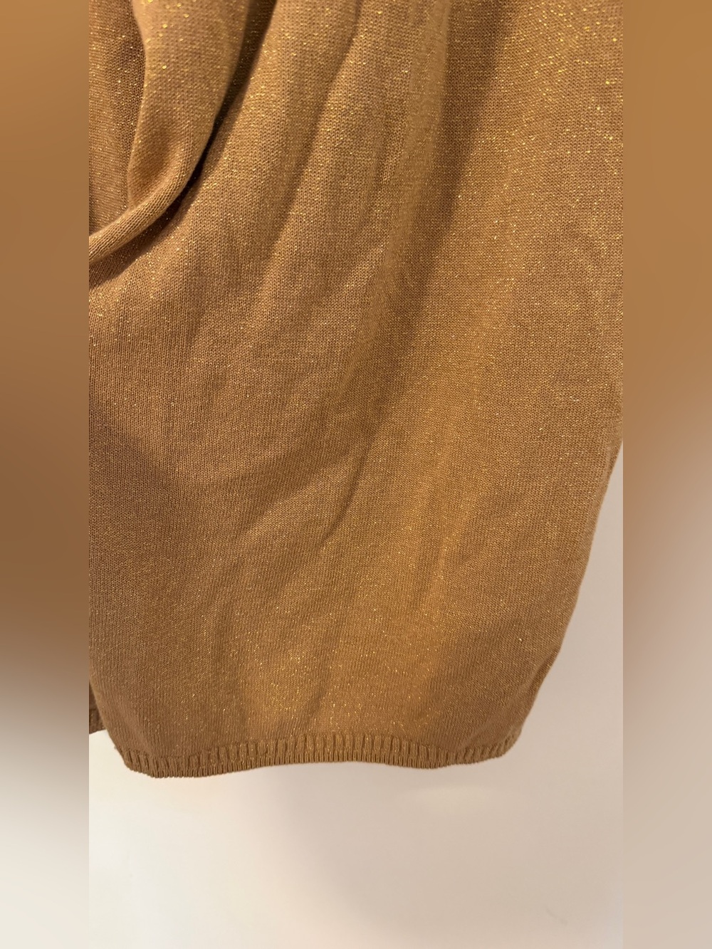 Donna Karan Metallic Camel Wide-Leg Pants - Picture 5 of 7